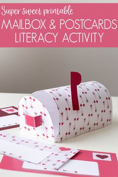 mailbox and postcard activity for kids to make