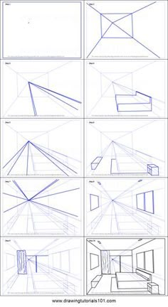 the steps in how to draw a house