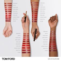 Tom Ford Slim Lip Color Shine – Tom Ford – bluemercury Look Rose, Lip Colour, Lip Color, Beauty Cosmetics, Pure Color, Eye Color, Oil Free, Lip Colors, Tom Ford