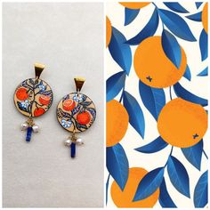 Hand Painted earrings. Greek fruits Citrus Orange earrings. Statment Dangle Colorful Art earrings. Inspirational Greek jewelry gift for her Material used  acrylic paint, lazer cur  wooden earrings , resin, crystal steel elements, agate, hawlite beads size length 4.0cm x with 8,0cm This beautiful pair of painted earrings goes with official and casual clothes and it is suitable for everyday use and special events. Also, it can be the best gift for any occasion (gifts for birthday, anniversary gift, best friend gift, wedding gift, Christmas gift, Easter gift, Mother's Day, business gift, office celebration gift). Your new earrings will be posted with register mail within 1-4 bussiness day after payment is cleared.  Feel free to contact me if you have any question. Thank you for visiting my sh Multicolor Fruit Design Earrings For Gift, Hand Painted Orange Earrings As Gift, Artistic Orange Drop Earrings, Artistic Orange Earrings, Artistic Orange Nickel-free Earrings, Artistic Orange Dangle Jewelry, Artistic Orange Earrings For Gift, Hand Painted Orange Jewelry For Gifts, Orange Fruit Design Earrings As Gift