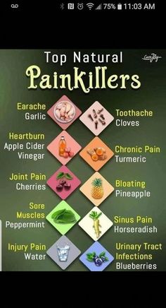 Natural Pain Killers, Food Health Benefits, Healing Herbs