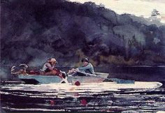 two people on a boat in the water