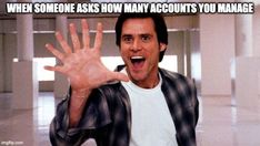 When someone asks me how many accounts you manage Marketing Agency Meme, Marketing Jokes, Vacation Meme, First Day Of Summer, Work Memes, Stay In Shape, Workout Humor