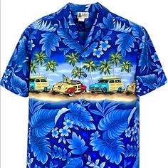 Msrp $42 Brand New Never Worn Brand: Aloha Republic Color: Blue Green Yellow Red Size: Xxl Vintage Cars Collared Short Sleeve Matching Chest Pocket Genuine Coconut Shell Buttons Cotton Hawaiian Aloha Shirt Floral Leaves Palm Trees Aloha Republic Honolulu, Hawaii Length: 33” Pit-Pit/Chest: 27”/54” Shoulder: 23.5” Sleeve: 21” Any Imperfection Will Be Due To Manufacture’s Workmanship *Color May Look Different Online Vs. Real Life Depend On Screen Setting Make Me An Offer! Bundle Save $ Shipping *Sh Blue Hawaiian Shirt With Tropical Print For Vacation, Blue Short Sleeve Hawaiian Shirt With Hibiscus Print, Blue Tropical Print Hawaiian Shirt For Vacation, Blue Hibiscus Print Hawaiian Shirt, Blue Hawaiian Shirt With Tropical Print, Blue Hawaiian Camp Shirt For Beach, Blue Hawaiian Shirt For Beach, Blue Tropical Camp Shirt For Vacation, Blue Camp Shirt For Beach Vacation