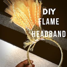 Beyond Pages: Crafts | Boa Tutu Flame Headband, Diy Black Flame Candle, Candle Costume, Cake Costume, Diy Tulle, Fire Fairy, Black Flame Candle, Diy Costumes Women