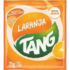 an orange flavor can be seen in this image, with the word taraja on it