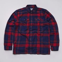 Patagonia Fjord Flannel Shirt Classic Navy Skateboarding Shoes, Men's Shirts, Good Brands, Skateboarding, Flannel Shirt