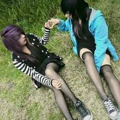 Princesa Emo, Couple Best Friends, Scene Punk, Emo Scene Hair