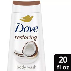 Dove Body Wash - Coconut - 20oz : Target Cocoa Butter Body Wash, Dove Coconut, Sulfate Free Body Wash, Dove Beauty, Dove Body Wash, Exfoliating Body Wash, Gentle Skin Cleanser, Skin Cleanser, Body Detox