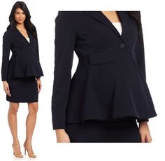 Peplum Dress, Blazer