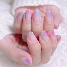 Ombre Nail Art Designs, Beatles Art, Nail Art Ombre, Short Nail Designs, Pastel Nails, A Silent Voice, Nail Polish Collection, Cute Nail Designs, Love Nails