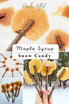 maple syrup snow candy recipe for kids to make