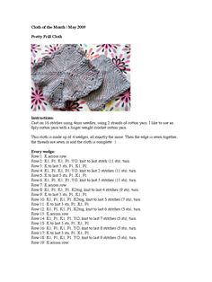 the knitting pattern is shown in this page