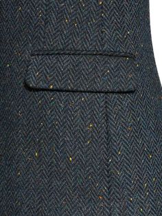 The Waterford Jacket Our ladies blue herringbone three button closure Irish tweed jacket is a powerful and oceanic Irish design. This jacket has been created by our expert tailors with patterns that offer our clients a tailored crisp jacket that is suitable for casual or more formal events. Our tweeds are unique to us and have been milled to reflect the changing colours of the Irish landscape. Combine with our tweed waistcoats, gilets and skirts for a chic and relaxed style. This jacket is perfe Blue Tweed Blazer With Buttons, Blue Tweed Jacket With Buttons, Blue Tweed Jacket With Pockets, Blue Tweed Jacket With Welt Pockets, Blue Tweed Jacket, Peaky Blinders Characters, Celtic Clothing, Herringbone Vest, Herringbone Tweed Jacket