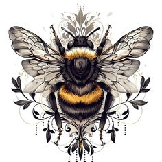 Rich Bumble Bee Tattoo Sketches Honey Bee With Honeycomb Tattoo, Bee Tattoo Realism, Bumble Bee Tattoos For Women, Queen Bee Tattoo Ideas, Bee Tattoo Design, Bumblebee Tattoo