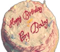 a birthday cake with the words happy birthday by boy written on it