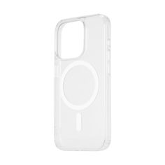 the back of a white phone case with a circular design on it's side