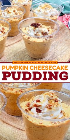 Get ready for a treat with this Pumpkin Cheesecake Pudding! It's one of the best simple pumpkin desserts and a highlight among fall food recipes. This no-bake cheesecake recipe has a mousse-like texture, with graham cracker crumbs for added delight. Try it today and savor every bite! Recipe For Pumpkin Cheesecake, Traditional Cheesecake, Easy No Bake Cheesecake, Pumpkin Cheesecake Recipes, Pumpkin Pudding, Breakfast Bread Recipes, Baked Cheesecake Recipe