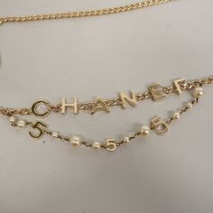 Auth Chanel Chain Belt Gold Metal Women's Chain Belt GoldBrand: ChanelGender: WomenModel: chain belt gold metal Chanel Chain Belt, Chanel Chain, New Taiwan Dollar, Belt Gold, Gold Ounce, Chain Belt, Gold Branding, Cc Logo, Pearl Chain