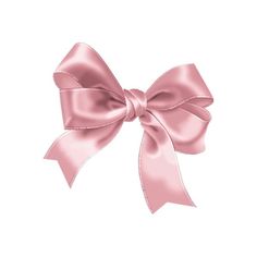 a pink bow on a white background