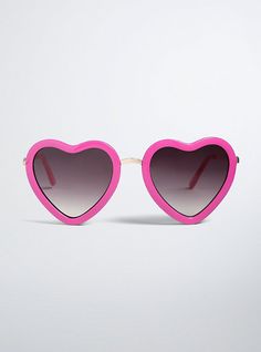 We've got hearts in our eyes! And eyes only for these sunglasses. The festival-ready shades sport magenta heart-shaped frames that are cute meets retro. 100% UV Protection. Man-made materials. Imported. The best plus size women's heart shaped sunglasses eyewear in pink. Glasses Painting, Heart Shaped Glasses, Heart Shaped Frame, Shaped Sunglasses, Heart Shaped Sunglasses, Fitted Wedding Dress, Bra Cups, Eyewear Sunglasses, Uv Protection