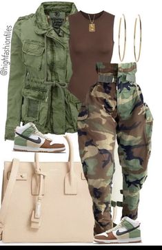 Camouflage Outfits, Winter Fashion Outfits Casual, Camouflage Pants, Camo Fashion, Classy Casual Outfits, Cute Swag Outfits, Casual Chic Outfit, Dope Outfits, Cute Simple Outfits