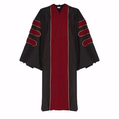 PRICES MAY VARY. Material: High Quality 100% Academic Apparel Plain Matte Fabric with Soft PHD Velvet Band. Durable and Heavy-Duty Material. and It is Finest Workmanship.This Doctoral Gowns Delivers Top-Notch Quality and Comfort at A Very Fair Price. Design: A Hidden Color Matching Zipper in Front of The Doctoral Robe;Gold Piping and Fluting Across the Shoulder & Back;Three Velvet Bars on Each Cuff Sleeve. The Velvet Front Panels and Sleeve Bars are Beautiful, and Stitched On with Gold Piping No Doctoral Regalia, Doctoral Gown, Doctoral Graduation, Graduation Regalia, Academic Regalia, Stylish Gown, Gown Suit, Graduation Gown, Matte Fabric