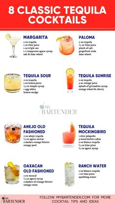 the 8 classic tequila cocktails that are perfect for any type of party or celebration