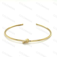 All Our Bracelets Are Made Of REAL 14K GOLD  14K yellow Gold Love Knot Cuff Bangle Bracelet, Real Gold Bangle, Stackable Bangle, Women  Shop our 14K Bracelets https://www.etsy.com/shop/GOLDMANIA?ref=seller-platform-mcnav§ion_id=26925987  Shop On Sale items https://www.etsy.com/shop/GOLDMANIA?ref=seller-platform-mcnav§ion_id=1  Metal: 14K Yellow Gold   Width: 2 IN  Length: 7 IN  Closure: Cuff Weight: 2.80 Gram   Knot dimension: 5 mm   SHIPPED FROM NEW YORK CITY FREE SHIPPING on all orders IN THE Adjustable Yellow Gold Bangle For Anniversary, Adjustable 14k Gold Cuff Bracelet, Adjustable Yellow Gold Round Cuff Bracelet, Adjustable 14k Gold Bangle With 17 Jewels, Stackable Yellow Gold Cuff Bracelet For Wedding, Gold Cuff Bracelet For Anniversary, Adjustable 14k Gold Bangle For Wedding, Adjustable Cuff Bracelet For Anniversary, Fine Jewelry Style, Adjustable Cuff Bracelet For Anniversary In Fine Jewelry Style