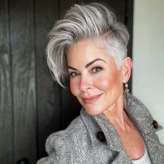 Gray Pixie, Funky Short Hair, Extreme Hair