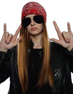 PRICES MAY VARY. MENS ROCKER COSTUME WIG! Every Rockstar band party needs an Axl or Bret character right? Instantly become a 80s 90s Rockstar with this red bandanas aviator glasses & long ginger costume wig for adults & kids. LOOKS LIKE REAL HAIR: We use our own MatteSilk Fiber, so your wig is softer, thicker and more realistic than other wigs. We photograph our own models, so you get the same wig as shown in our photos. ADJUSTABLE WIG CAP FITS ALL SIZE HEADS: Thanks to our comfortable StretchNe Axel Rose Costume, 80s Rock Costume, 80s Rockstar, 90s Punk Rock, Rocker Costume, Rock Costume, Rock Star Costume, Rose Costume, 80s Rocker