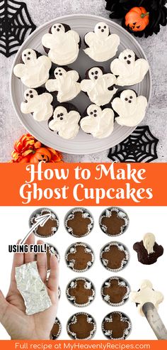 how to make ghost cupcakes for halloween