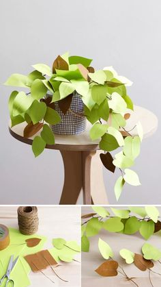 the process of making leaves out of paper