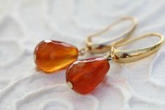 A Carnelian Teardrop Earrings /  Earrings For Woman / Dangle Gold Filled Earrings / Carnelian Teardr Elegant Carnelian Teardrop Earrings, Elegant Carnelian Drop Earrings, Elegant Carnelian Earrings For Gift, Elegant Carnelian Earrings Gift, Elegant Carnelian Dangle Earrings, Elegant Gold Carnelian Earrings, Elegant Orange Carnelian Earrings, Carnelian Earrings, Carnelian Jewelry