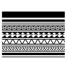 a black and white pattern with lines on the bottom, one line has an arrow in it