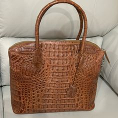 Genuine Crocodile Bag. New. Excellent Condition. Beautiful. Lightweight. Stored In A Temperature Controlled Room. Purchase Over $500 Will Be Authenticated By Poshmark. Crocodile Bags, Bag Lady, Handbags, Color