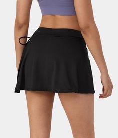 Women's Everyday Cloudful® Air Lace Up A-Line 2-in-1 Side Pocket Mini Skirt. Nylon, Nylon-75%, Spandex, Spandex-25%. 4-way stretch. Lace Up. Machine wash cold. Do not dry clean. Do not iron. Do not bleach. Wash with like colors. Turn garment inside out. High Rise. line. A-line. Low intensity recreation. Plain. Casual, Dance. Functional Tennis Skirt For Gym, Versatile Workout Skort, Black Tennis Skirt With Pockets For Sports, Functional Go-dry Skort, Sports Tennis Skirt With Pockets, Sporty Solid Swim Skirt With Pockets, Casual Moisture-wicking Swim Skirt, Functional Tennis Skirt With Go-dry Technology, Functional Go-dry Tennis Skirt