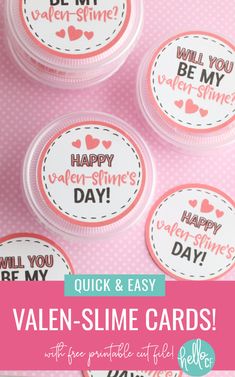 valentine's day printables with the words happy valentine's day on them