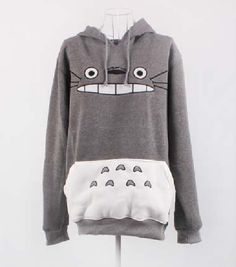 Totoro Cosplay, Totoro Hoodie, Hooded Sweater Coat, Estilo Harajuku, Hoodies Pullover, Cat Hoodie, Cute Sweatshirts, Long Sleeves Coats