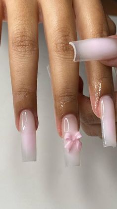 Coquette Nails, Quartz Nails, Girly Acrylic Nails, French Tip Acrylic Nails, Classy Acrylic Nails, Long Acrylic Nails Coffin, Nail Powder, Unique Acrylic Nails, Long Square Acrylic Nails