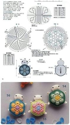 the instructions for crochet are shown