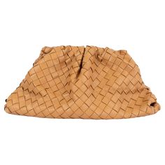 100% authentic Bottega Veneta Classic Pouch in camel Intrecciato woven calfskin. Opens with a magnetic frame closure and is lined in calfskin leather. Has been carried and is in excellent condition. Comes with dust bag. Measurements Height 18cm (7in) Width 40cm (15.6in) Depth 18cm (7in) Hardware Gold-Tone Blindstamp B08601843F All our listings include only the listed item unless otherwise specified in the description above. Crochet Japanese Knot Bag, Crochet Japanese, Leather Pouch Bag, Anton Pieck, Japanese Knot Bag, Silk Purse, Magnetic Frame, Leather Pouch, Pouch Bag