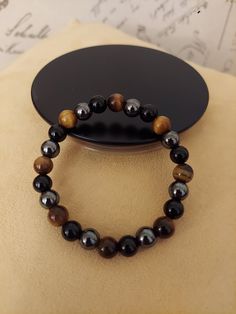 Lo Shu, Intention Bracelets, Mens Chain Bracelet, 8mm Beads, Hematite Bracelet, Emotional Body, Tiger Eye Bracelet, Mens Beaded Bracelets, Beaded Accessories