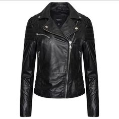 Nwot Never Been Worn Shr 286 Women’s Real Leather Asymmetric Jacket With Ribbed Panelling Size Uk 14 Equivalent To Us 10 100% Real Leather Fitted Biker Jacket, Collarless Coat, Cotton Lycra Fabric, Overcoat Jacket, Asymmetric Jacket, Black Winter Coat, Military Coat, Slim Fit Jackets, Real Leather Jacket