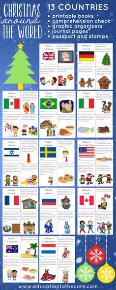 christmas activities for children to learn about the countries