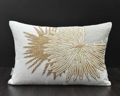 Premium Cotton Fabric With Premium Pearl and Gold Glass Beads Embellished Luxury Throw Pillow Cover, Contemporary Pillow Cover, Modern Toss Pillow Cover, Hand Embroidered Embellished Pillow Cover, Accent Pillow Covers, Square Lumbar Pillow Covers This Highly Luxurious Premium Pearl and Gold Glass Beads Embellished Pillow Cover is a best solution for a Luxurious decor. You can use as an Accent Pillow in Living as well as Bedroom. The Off White Cushion Cover is Made With Premium Cotton Fabric with Embellished Pillows, Luxurious Decor, Pillow Case Bed, Beaded Pillow, White Cushion Covers, Dresses Traditional, Handmade Cushion Covers, Contemporary Pillows, Toss Pillow