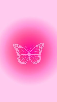 a pink and white butterfly on a purple background