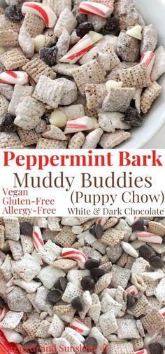 peppermint bark muddy buddies puppy chow recipe