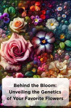 Behind the Bloom: Unveiling the Genetics of Your Favorite Flowers Plant Genetics, Laboratory Techniques, Seed Storage, Modern Myth, Selective Breeding, Environmental Concerns, Biotechnology, Favorite Flowers, Genetic