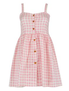 Cute Cropped Shirts, Kawaii Png, Pink Gingham Dress, Mode Chanel, Pink Gingham, Gingham Dress, Kawaii Clothes, Girly Fashion, Girly Outfits